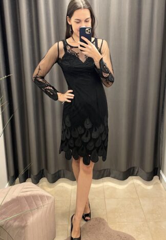Sukienka Peacock - czarna