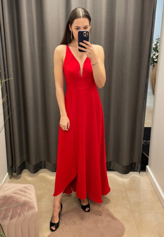 Sukienka z odkrytymi plecami Ellen - czerwona