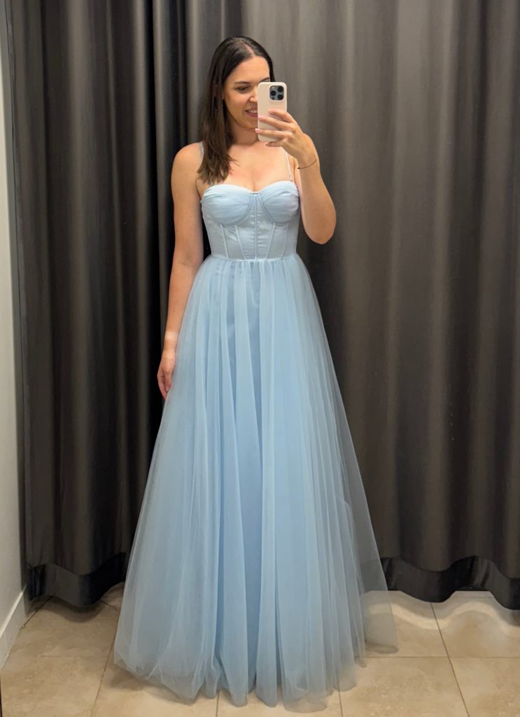 Sukienka Simone maxi - błękitna