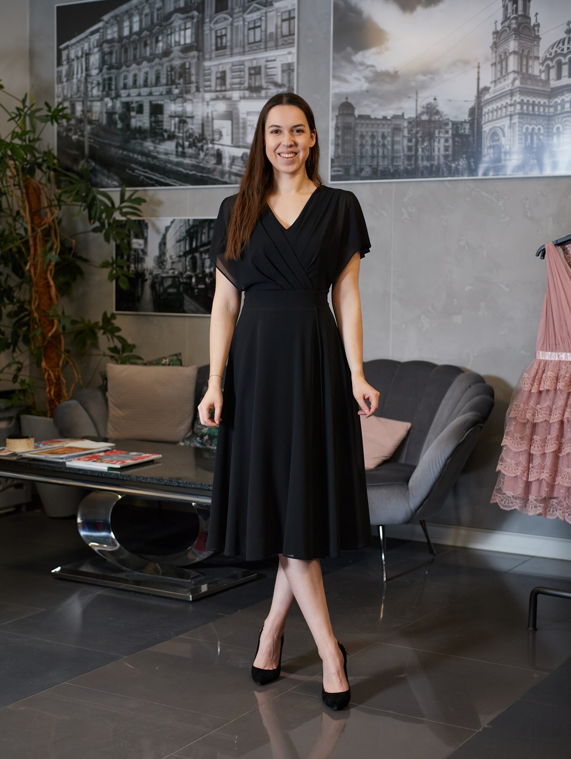 Sukienka Sheila - czarna - obrazek 5