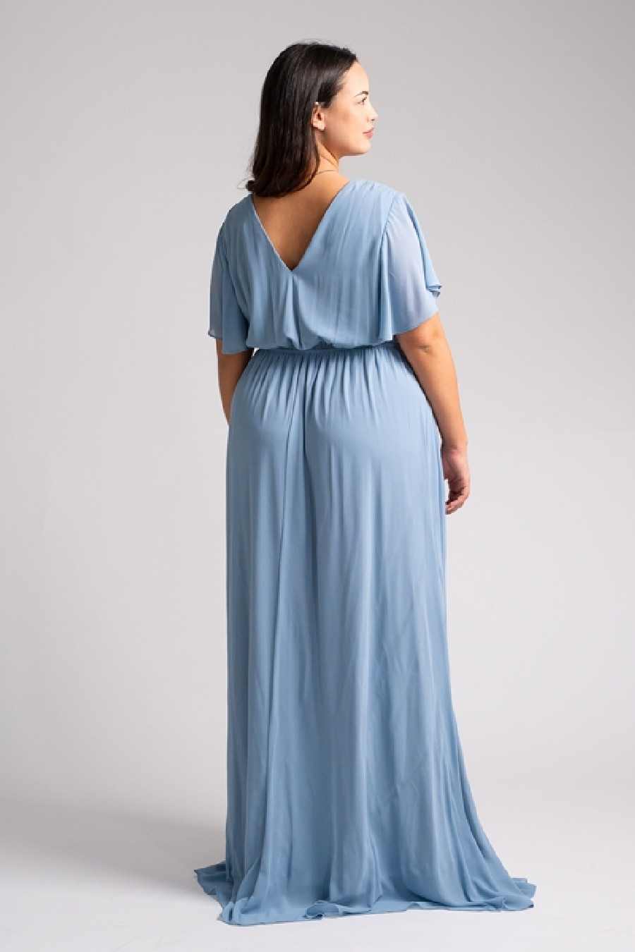 Sukienka Tasha (plus size) - błękitna - obrazek 2