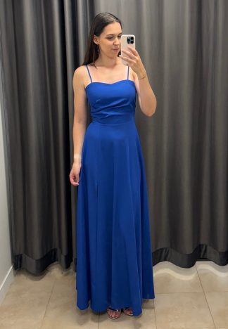 Sukienka Nathalie - chabrowa z błyskiem