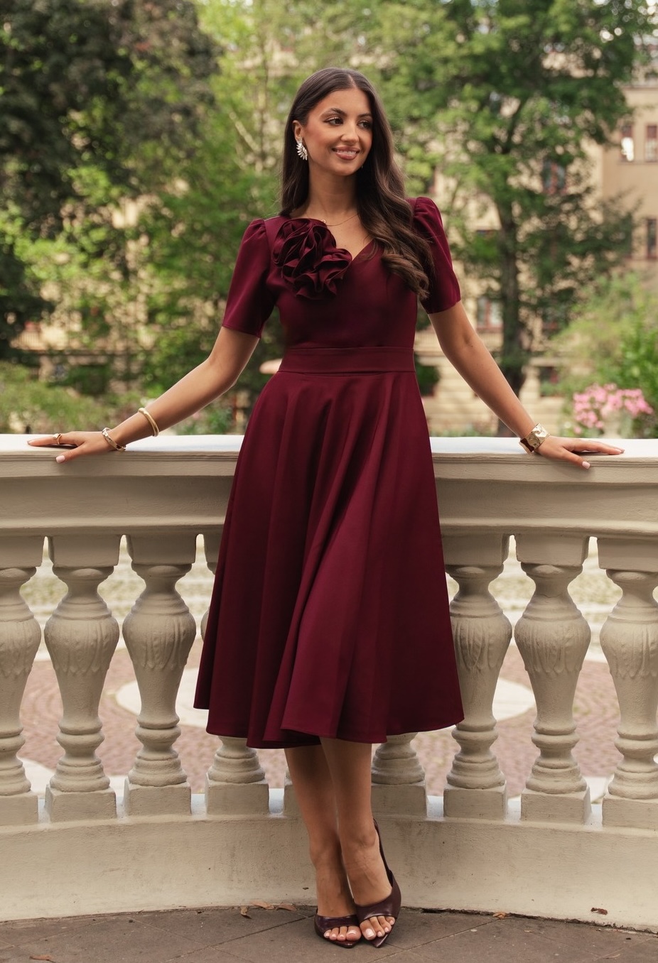 Sukienka Rubi - bordowa