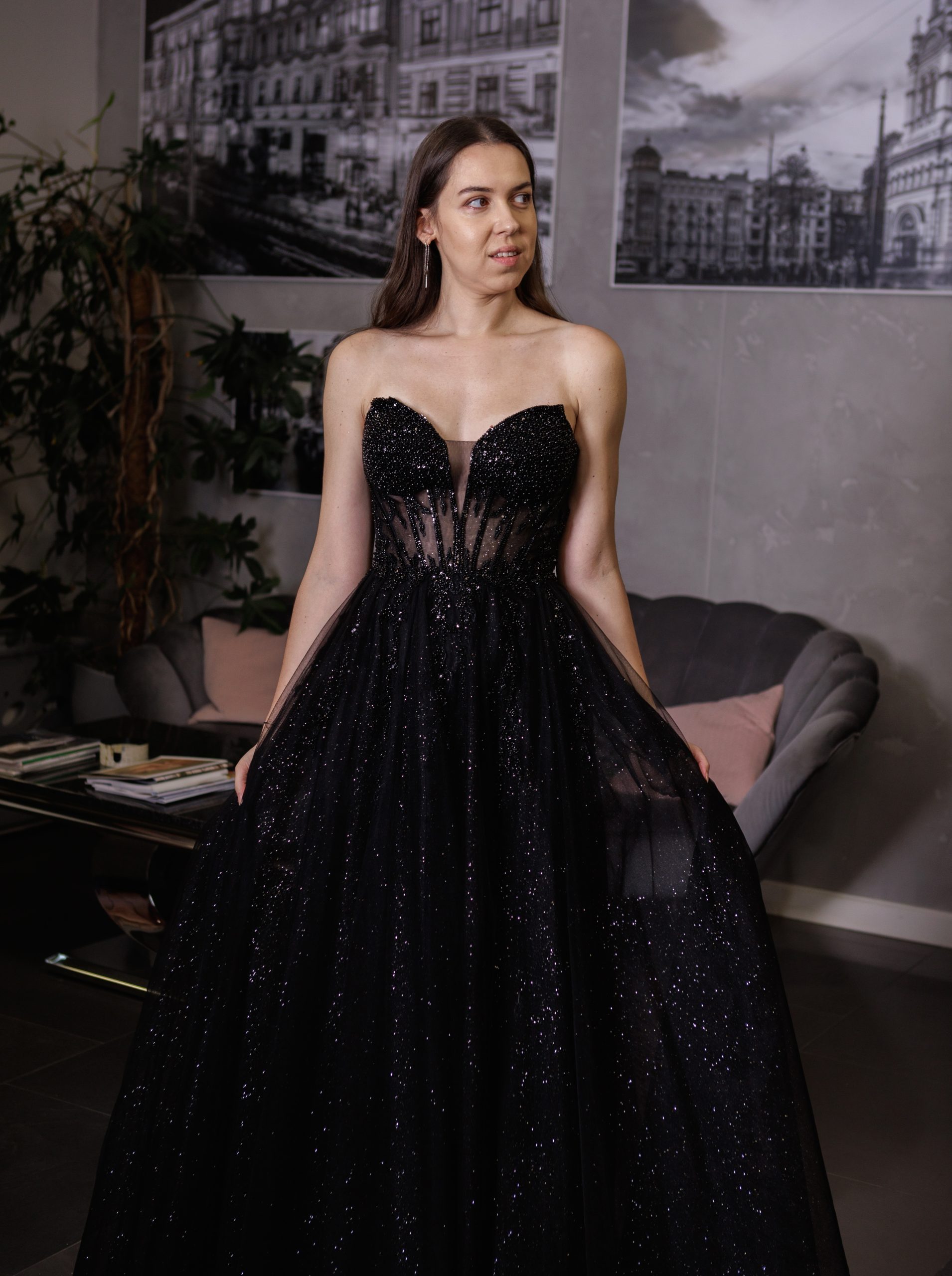 Sukienka Jaśmina - czarna - obrazek 7