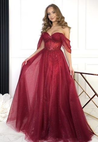 Sukienka Mulan - bordowa