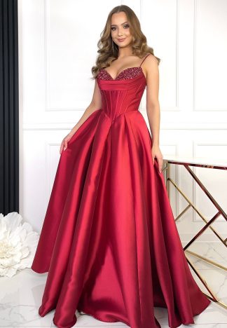 Sukienka Maurycja - bordowa