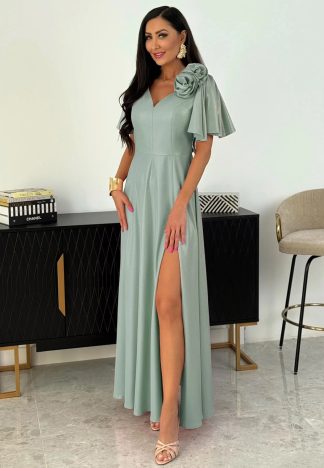 Sukienka Livia - szałwia / pistacja